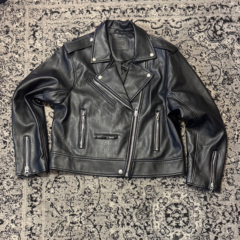Black blank NYC moto Jacket
